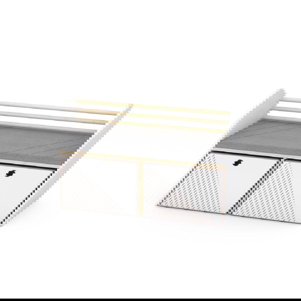 FLO Sitzbank mit Rollbehältern