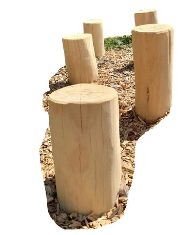 Balancierpoller Set 5-teilig aus Robinienholz