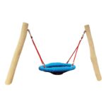 U3 Mini-Vogelnest-Schaukel mit Sitz aus Robinienholz - H4650