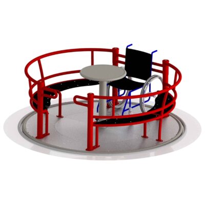 Inklusionskarussell - Rollstuhlkarussell von Beckmann Spielgeräte