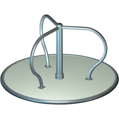 Stehkarussell mit Pfahl in der Mitte von Beckmann Spielgeräte