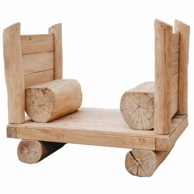 Waggon mit Sitzstämmen - U3-Spielkombi Eisenbahn