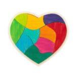 Herz voller Farben Holz-Puzzle - b81154128d5f6801a83ae466dc44c160