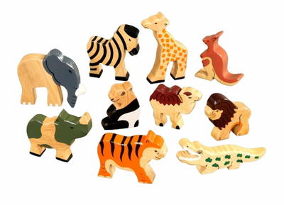 Safari-Tiere Set 10-tlg