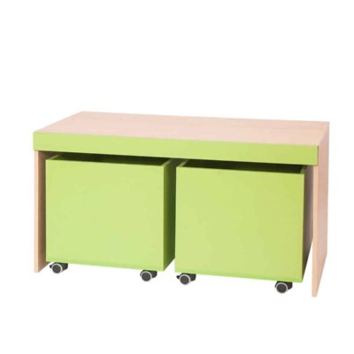 Raumteilerschrank mit Containern