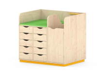 Wickelkommode mit Treppe, Breite: 147,5 cm – Bild 8