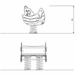 Federwippe Piratenschiff – RECYCLED RC0622 - rc0622front