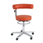 Sanus®-Gesundheitsstuhl aus Leder – Lehne höhenverstellbar - sanus leder orange