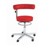 Sanus®-Gesundheitsstuhl aus Leder – Lehne höhenverstellbar - sanus leder rot