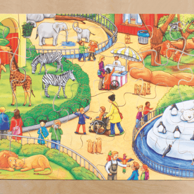 Rahmenpuzzle "Tierpark"