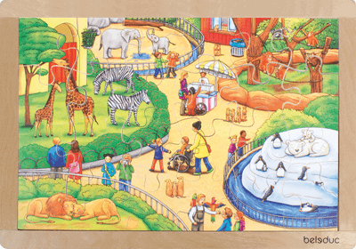 Rahmenpuzzle „Tierpark“