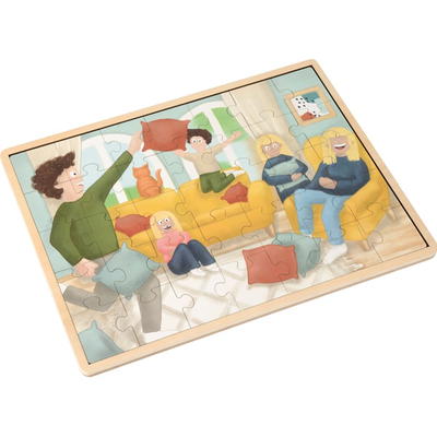 Puzzle Kissenschlacht Patchwork