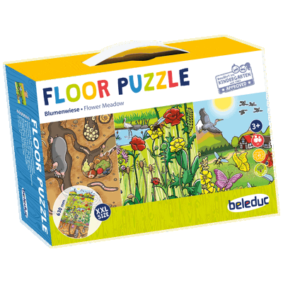 Bodenpuzzle „Entdecke die Blumenwiese“