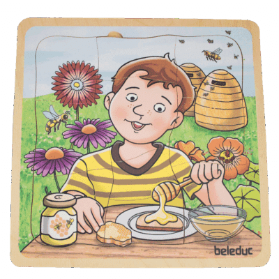 Lagen-Puzzle "Honig"