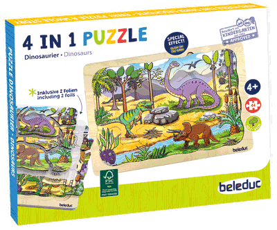 Lagen-Puzzle „Dinosaurier“