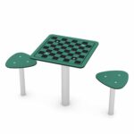 Tisch mit Schachbrett und Hocker – RECYCLED RC0817 - 2821 rc08171s