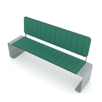 Sitzbank mit Lehne - RECYCLED RC0924