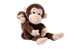 Mutter & Kind Handpuppe Affe „Cheeta & Bibi“ - 40440 1 product rgb 800x800
