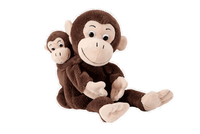Mutter & Kind Handpuppe Affe „Cheeta & Bibi“