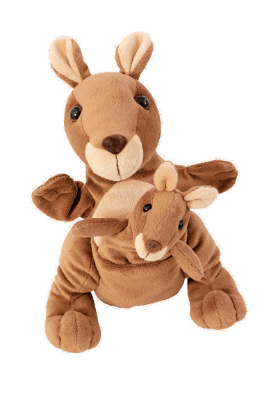 Mutter & Kind Handpuppe Känguru „Kanga & Juhu“