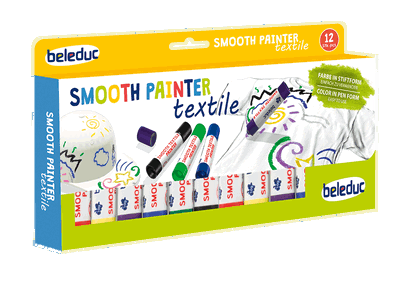 Smooth Textile Painter Wachsmalstifte, 12er Set
