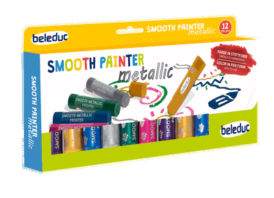 Smooth Metallic Painter Wachsmalstifte, 12er Set