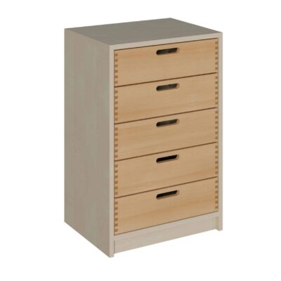 Korpus-Schrank mit 5 Massivholzschüben
