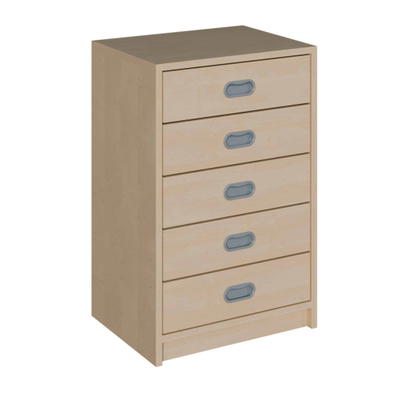 Korpus-Schrank mit 5 Dekorblendenschüben