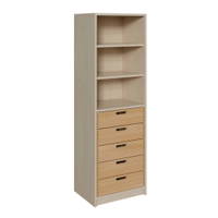 Korpus-Schrank mit 5 Massivholzschüben und Regal oben – Bild 2
