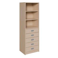 Korpus-Schrank mit 5 Dekorblendenschüben und Regal – Bild 2