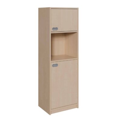 Korpus-Schrank mit oben und unten 1 Tür und Einlegeböden