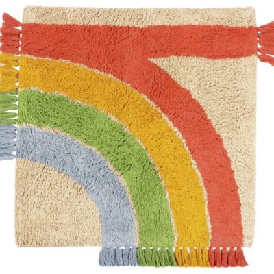 Baumwollteppich Toudoux Regenbogen