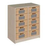 Schrank mit Massivholzschüben - 690804700