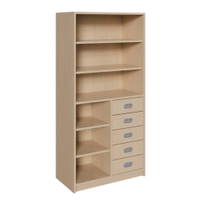 Korpus-Schrank mit 5 Dekorblendenschüben und Regal unten + Regal oben – Bild 2