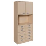 Korpus-Schrank mit 10 Dekorblendenschüben und 2 Türen oben - 781845100