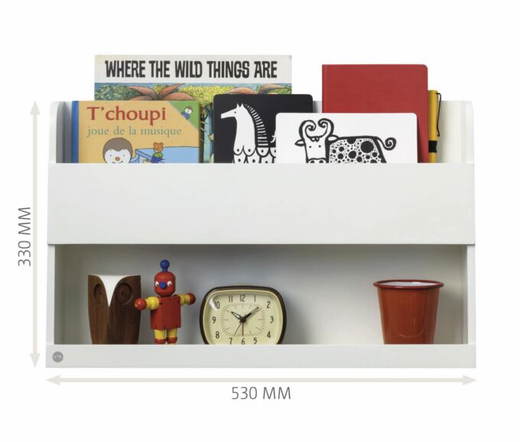 Groß (TB801127) Wandregal weiß – Tidy Books - Groß (TB801127)