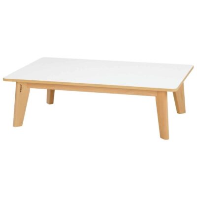 Tisch mit Beschichteter Tischplatte Nature – Rechteckig 120x80 cm