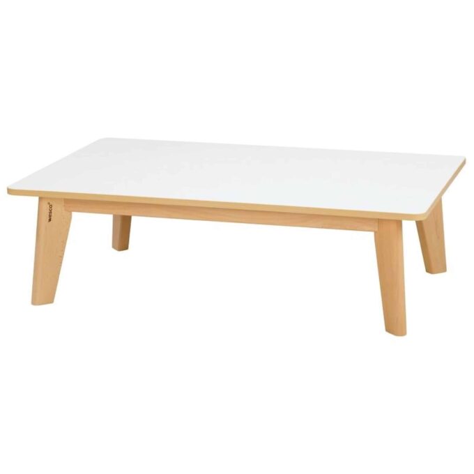 TISCH MIT BESCHICHTETER TISCHPLATTE NATURE - Rechteckig 120x80 cm