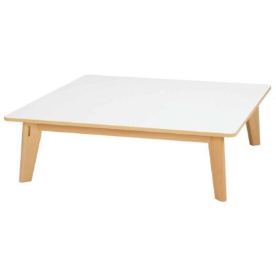 Tisch mit Beschichteter Tischplatte Nature – Quadratisch 120x120 cm