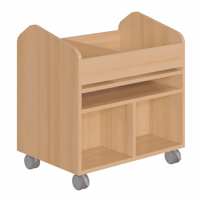 Bastelwagen "Kreativbasti 1" mit 7 Fächern für Papier und Bastelmaterial