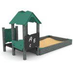 U3 Spielplattform mit rechteckigen Sandkasten – RECYCLED RC1455 - d50c rc14551s