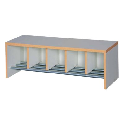 Garderobenbank mit integriertem Schuhrost