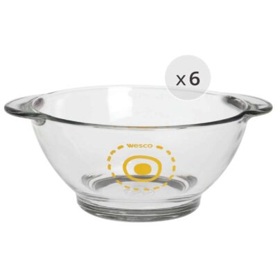 Greifschalen 6er Set - Geschirr aus Pepsycolor-Hartglas