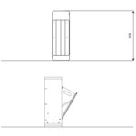 Abfalleimer – RECYCLED RC0934 - rc0934front