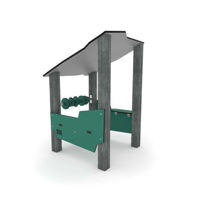 U3 Spielunterstand mit Dach und Spielelementen – RECYCLED RC1401