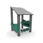 U3 Spielunterstand mit Dach und Spielelementen – RECYCLED RC1401 - rc14012s