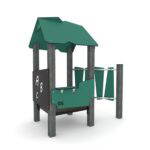 U3 Spielplattform mit Dach und Spielelementen – RECYCLED RC1402 - rc14022s