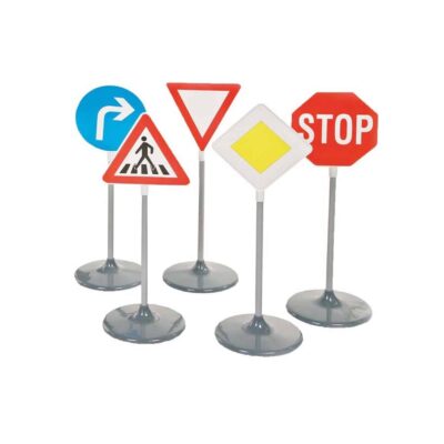 Verkehrsschilder-Set A, 5 teilig aus Kunststoff