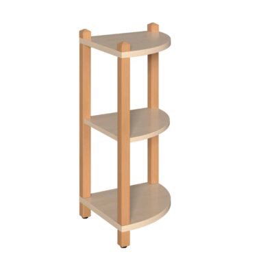 Stollen-Eckregal 1 Boden (2 Ordnerhöhen)