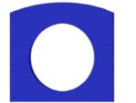Anschlusspaneel für Röhrenrutschen und Kriechtunnel -Beckmann Spielgeräte - pe paneel blau